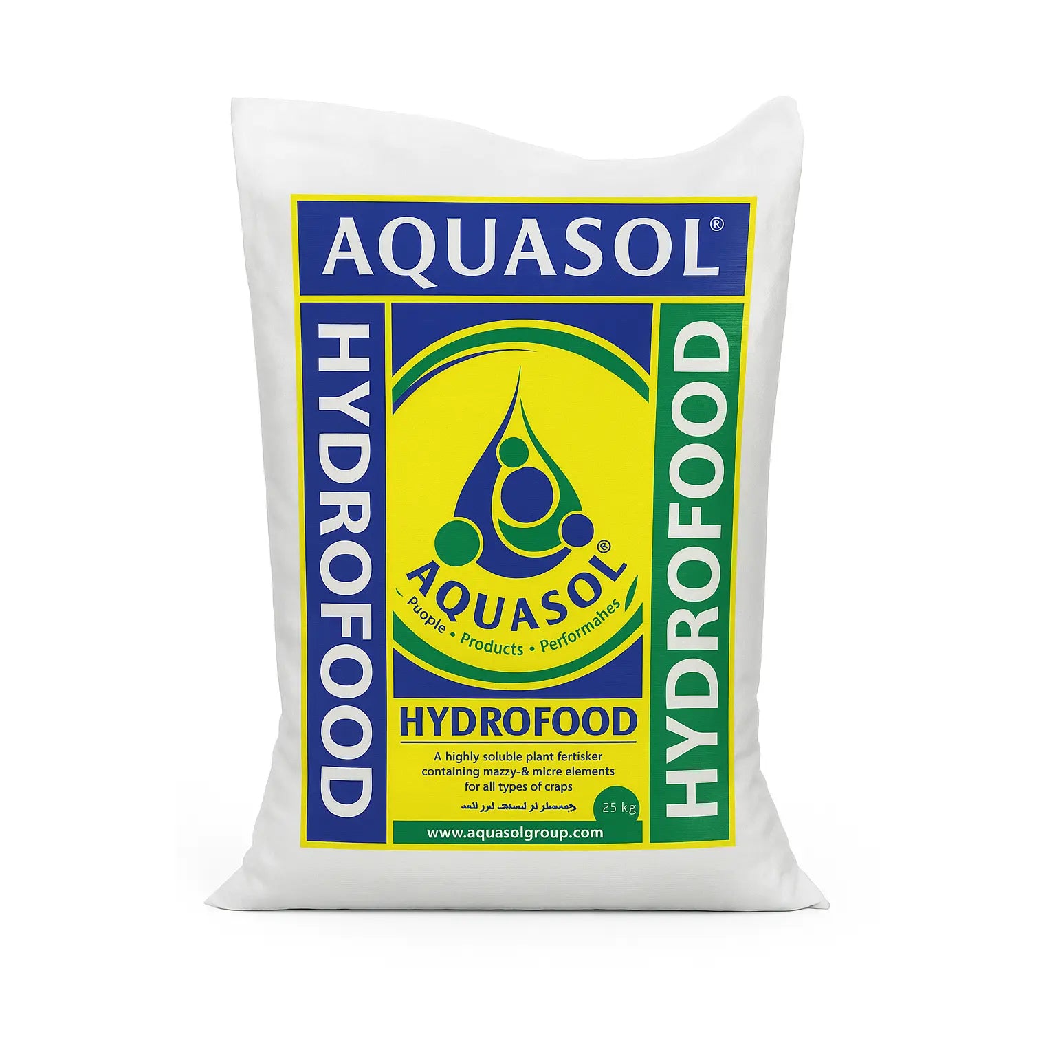 Aquasol Hydrofood packaging on a white background