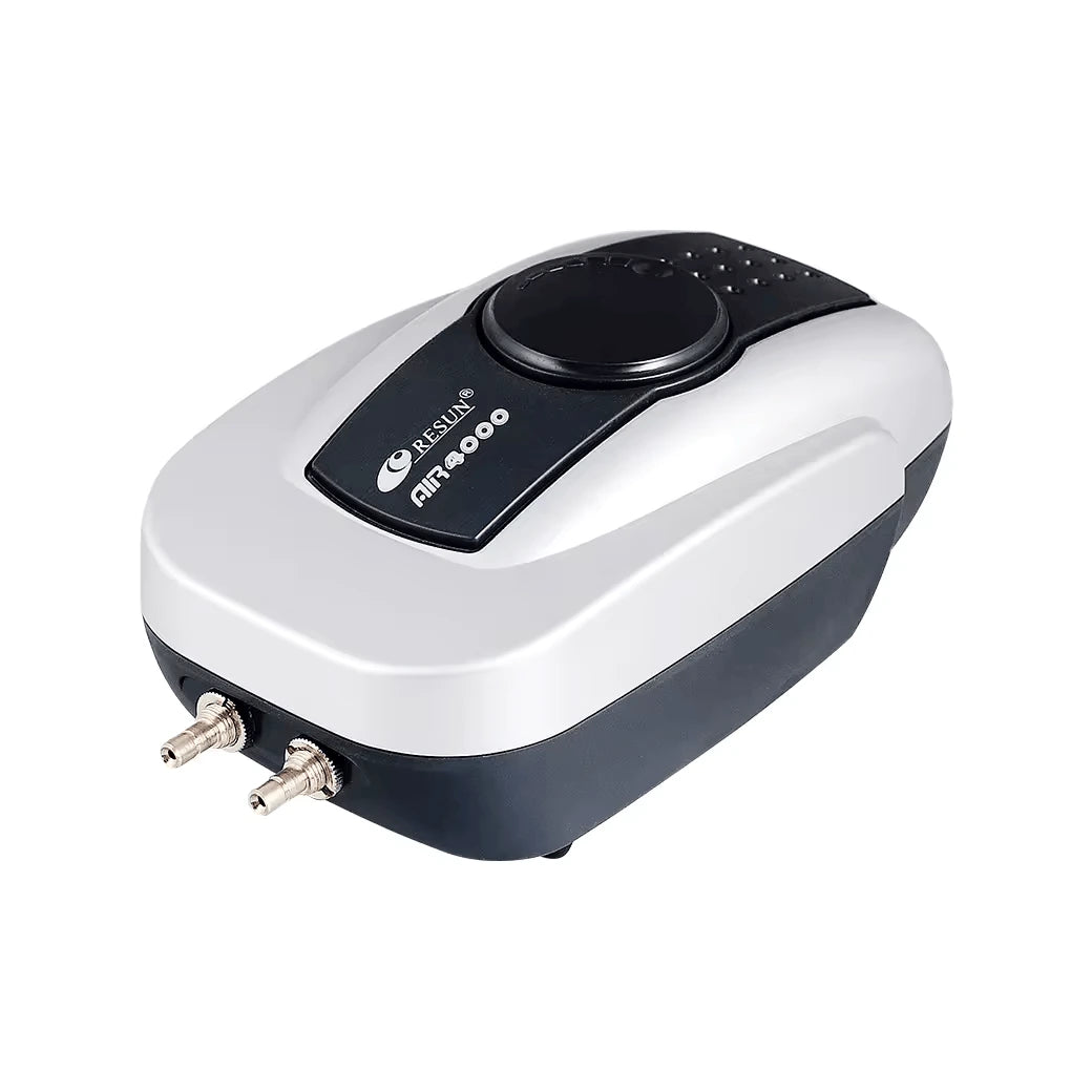 Air pump with Resun branding on a white background