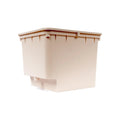 Beige Dutch bucket for hydroponics