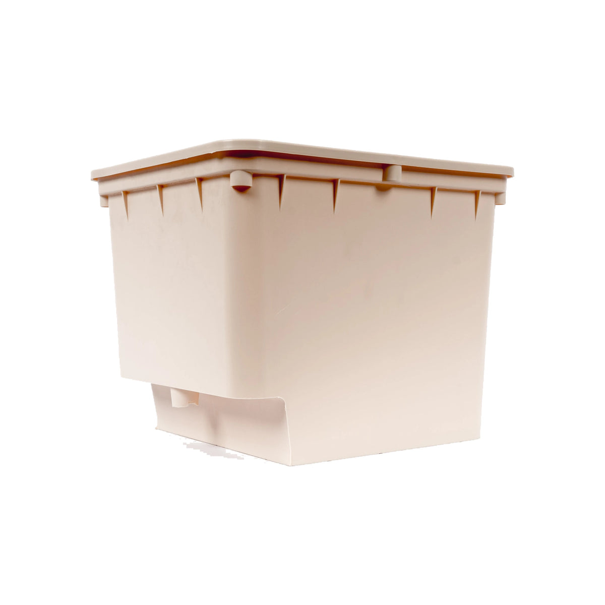 Beige Dutch bucket for hydroponics