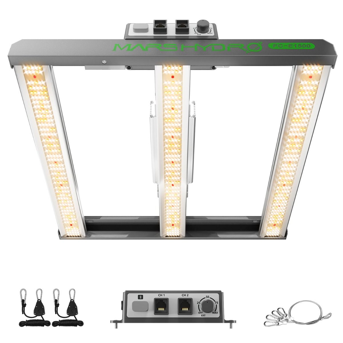 Mars Hydro Smart Dimmable FC-E1500 150w LED Grow Light for 70cm*70cm Grow Tent