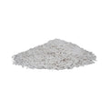 Pile of white granular material on a white background