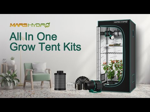 Mars Hydro TS 1000 Complete Grow Tent Kits Dimmable LED Grow Light+80x80x160cm Indoor Tent for 1-3 Plants