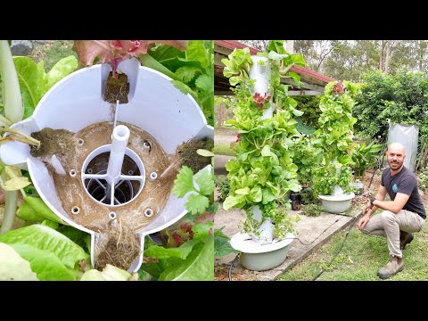 9-Layer 36-Hole Hydroponic Tower with Tank