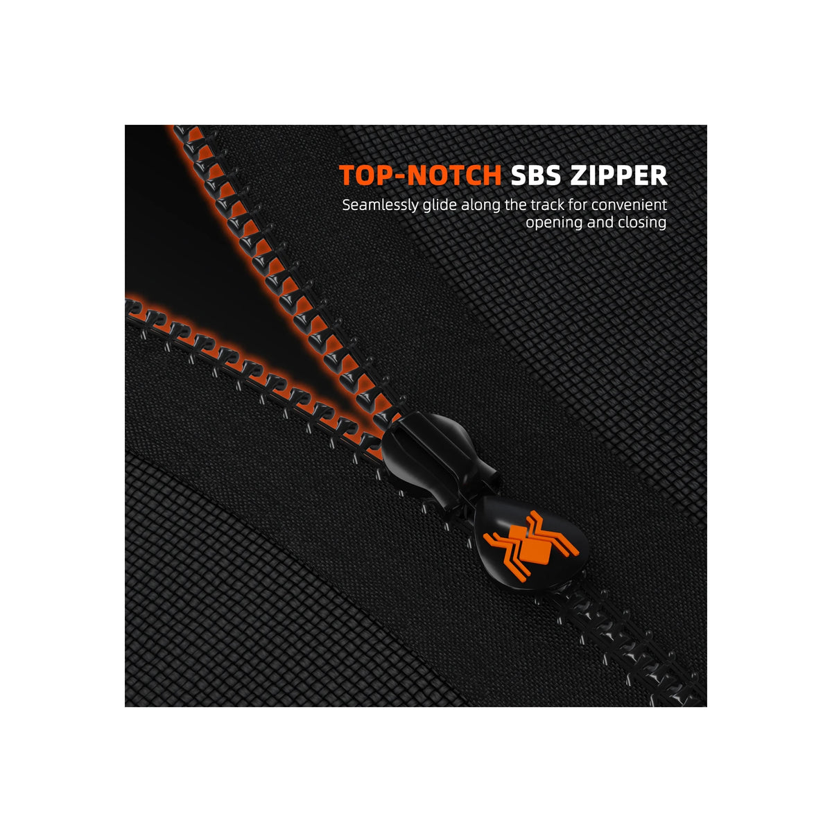 Spider Farmer 1680D grow tent zip
