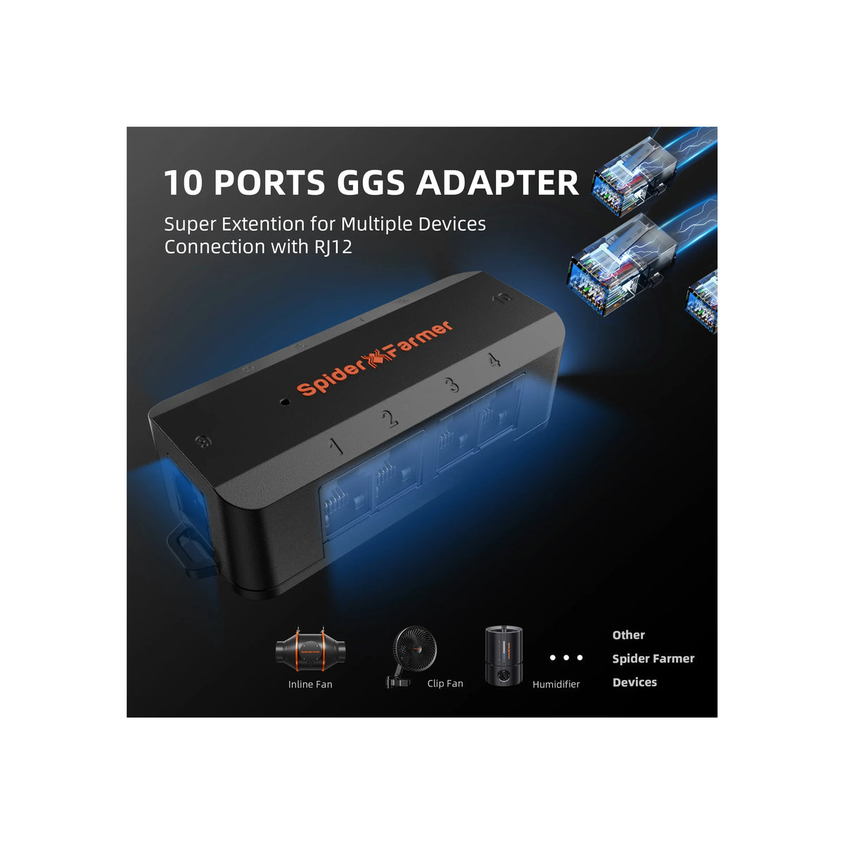 Spider Farmer GGS 10-port adapter