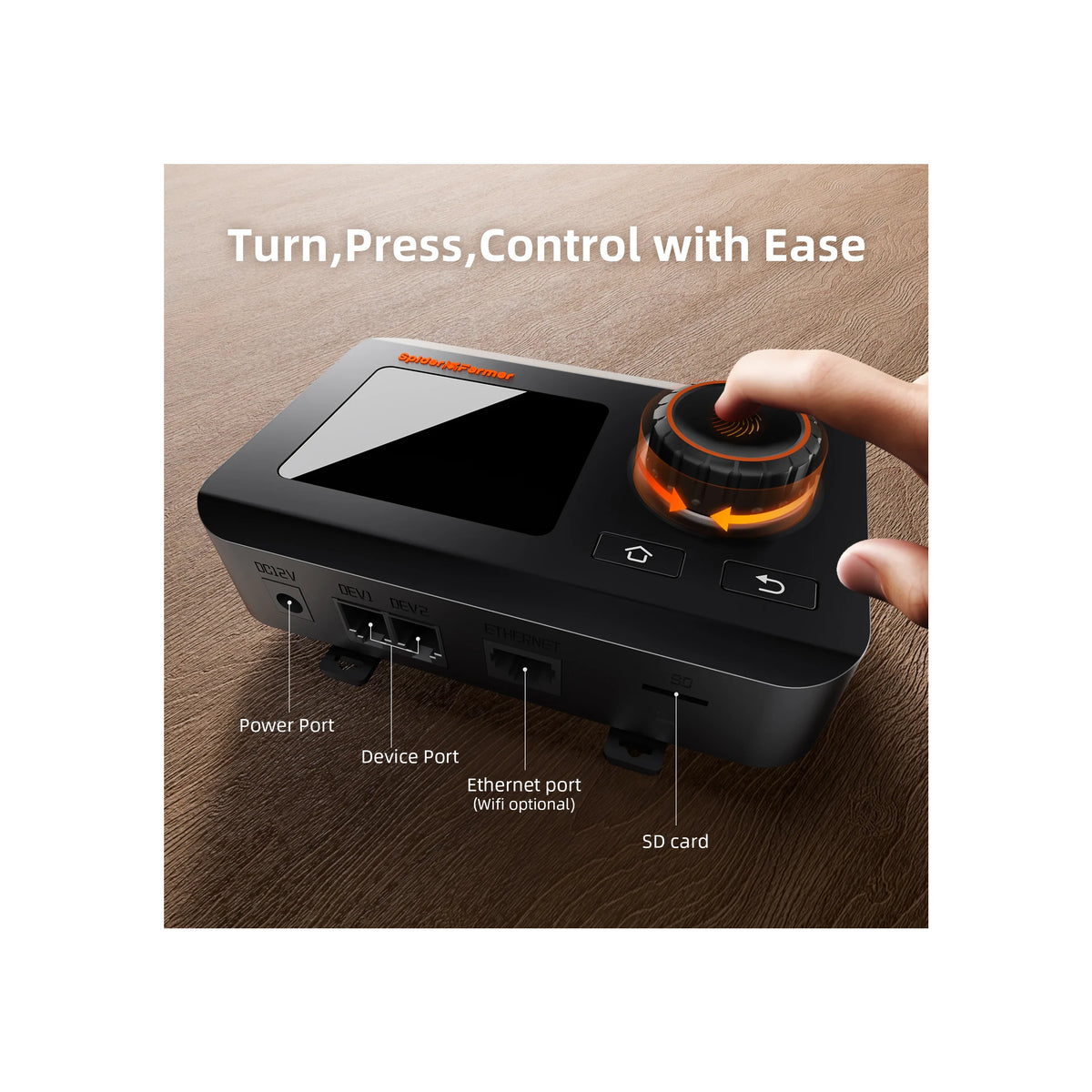 Spider Farmer GGS controller dial and screen