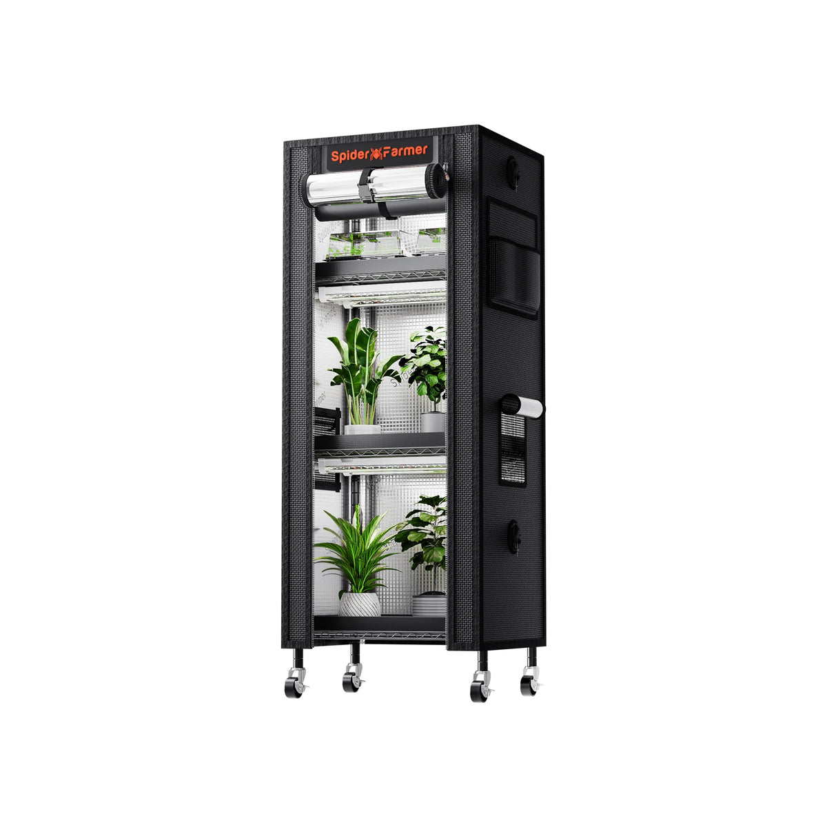 Spider Farmer plant stand with grow lights, 40 x 30 x 120 cm