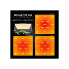 Spider Farmer SF1000D 100 W LED grow light PPFD map