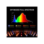 Spider Farmer SF1000D full spectrum chart